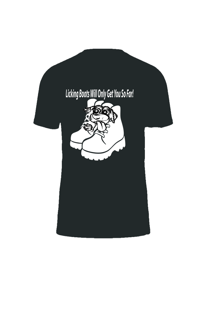 Please don’t lick the boots T-shirt