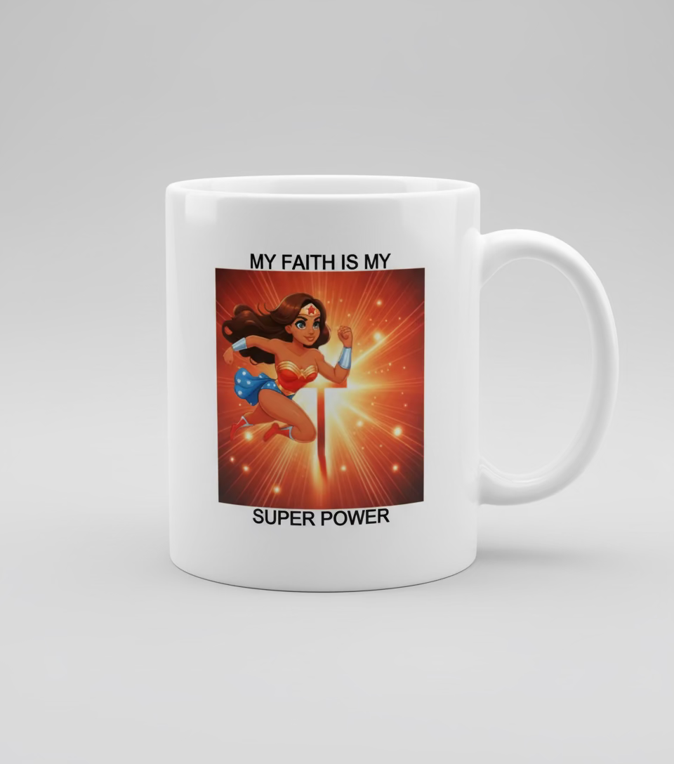 My Faith is my Superpower coffee Mugs
