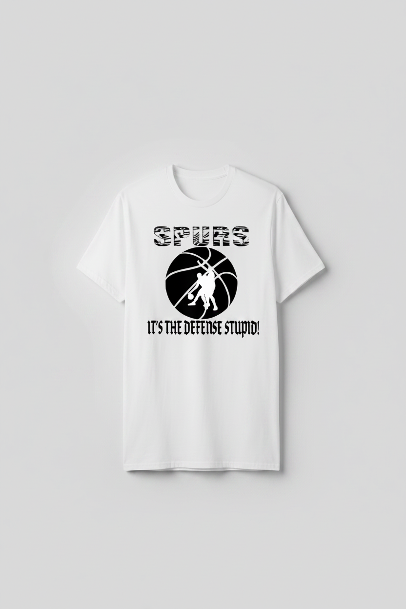 It's the Defense Stupid Basketball Spurs T-shirt
