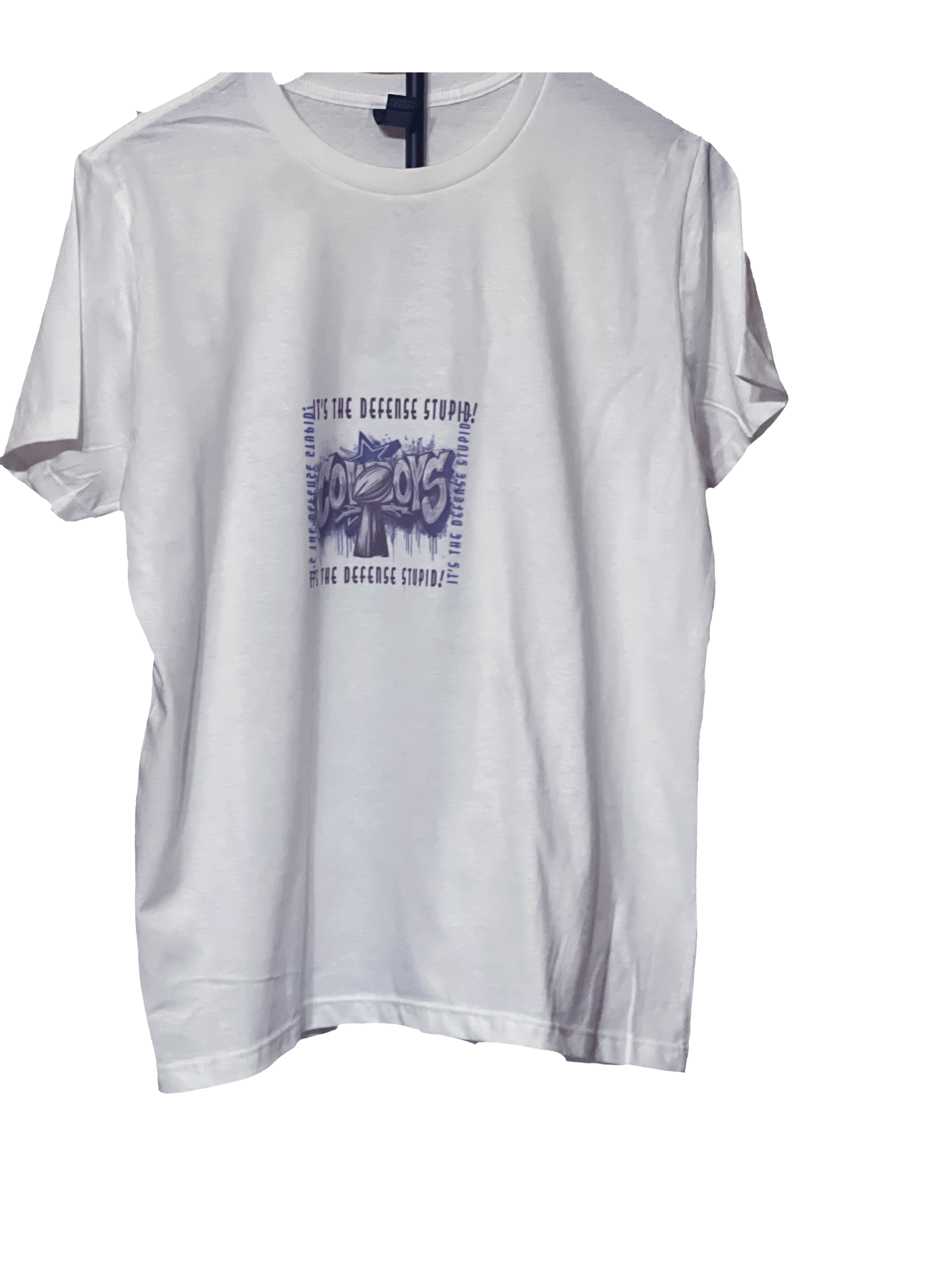 white Dallas cowboy It's The Defense Stupid 2 football